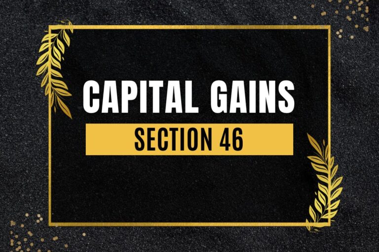 Computation of Capital Gains [Section 46]