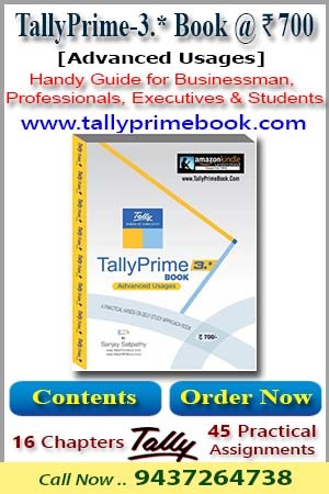 Learn TallyPrime 3.* ( Advanced Usage) at your Home & Office