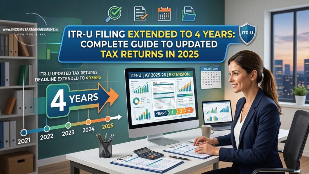 ITR-U Filing Extended to 4 Years- Complete Guide to Updated Tax Returns in 2025